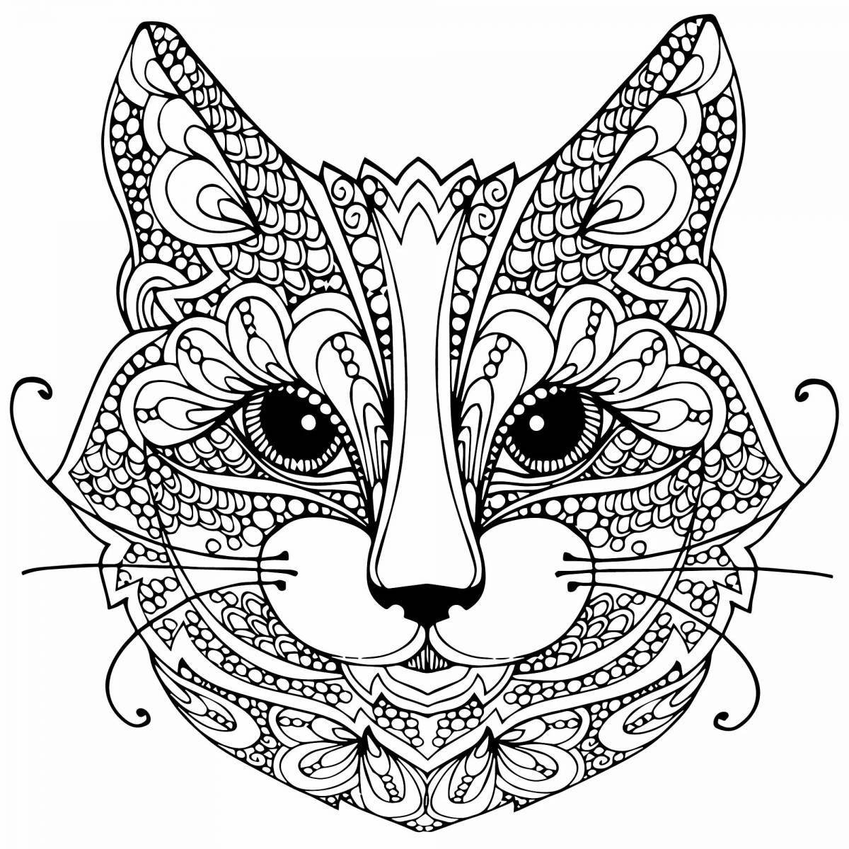 Adorable anti-stress coloring book for adults