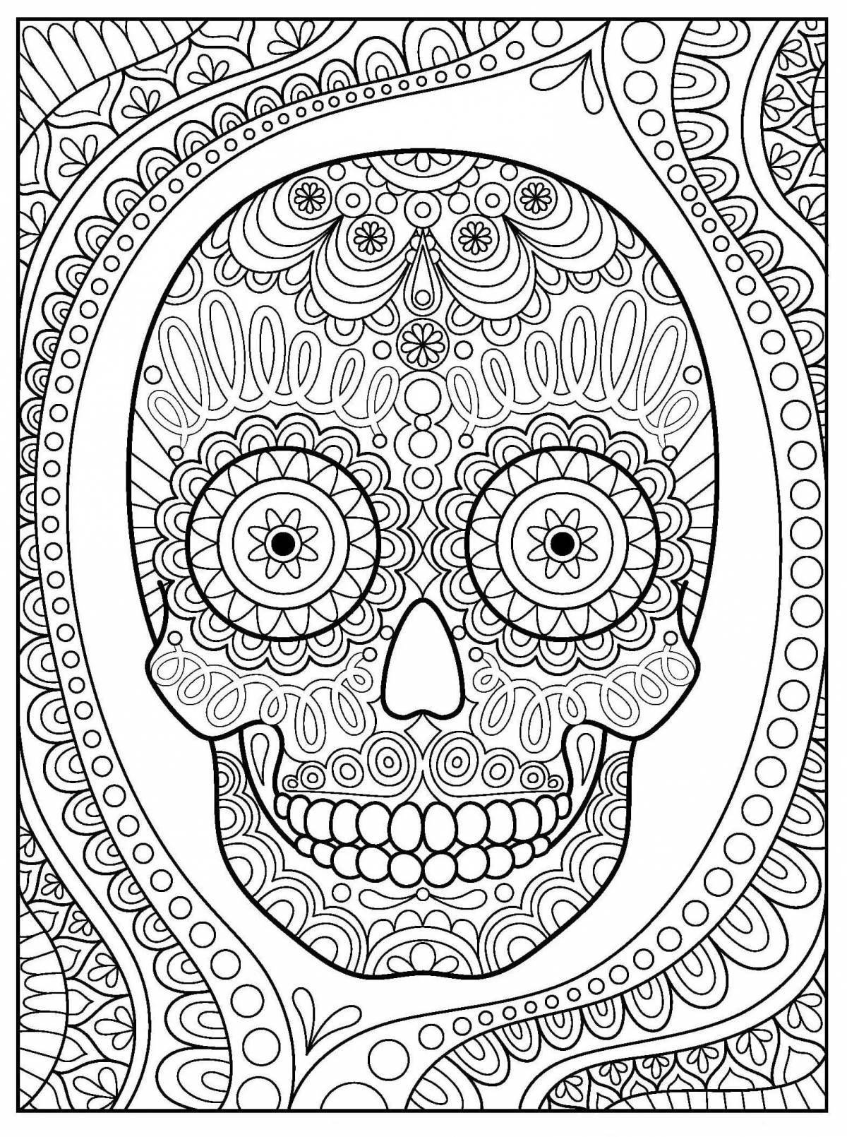 Cute anti-stress coloring book for adults