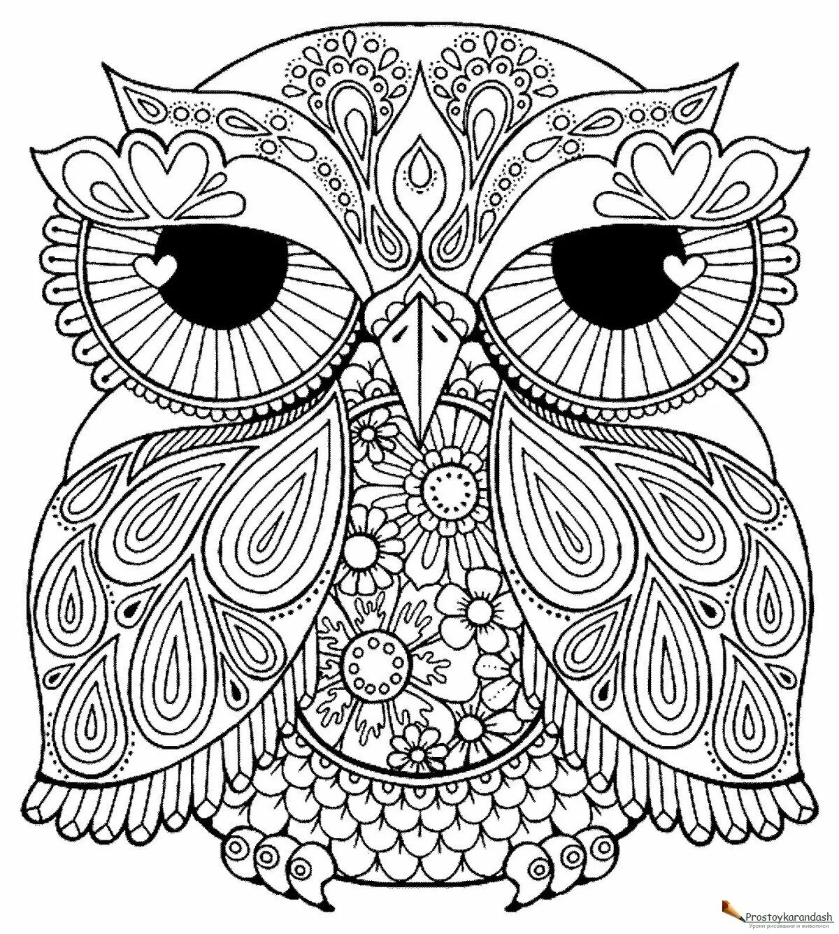 Touching anti-stress coloring book for adults