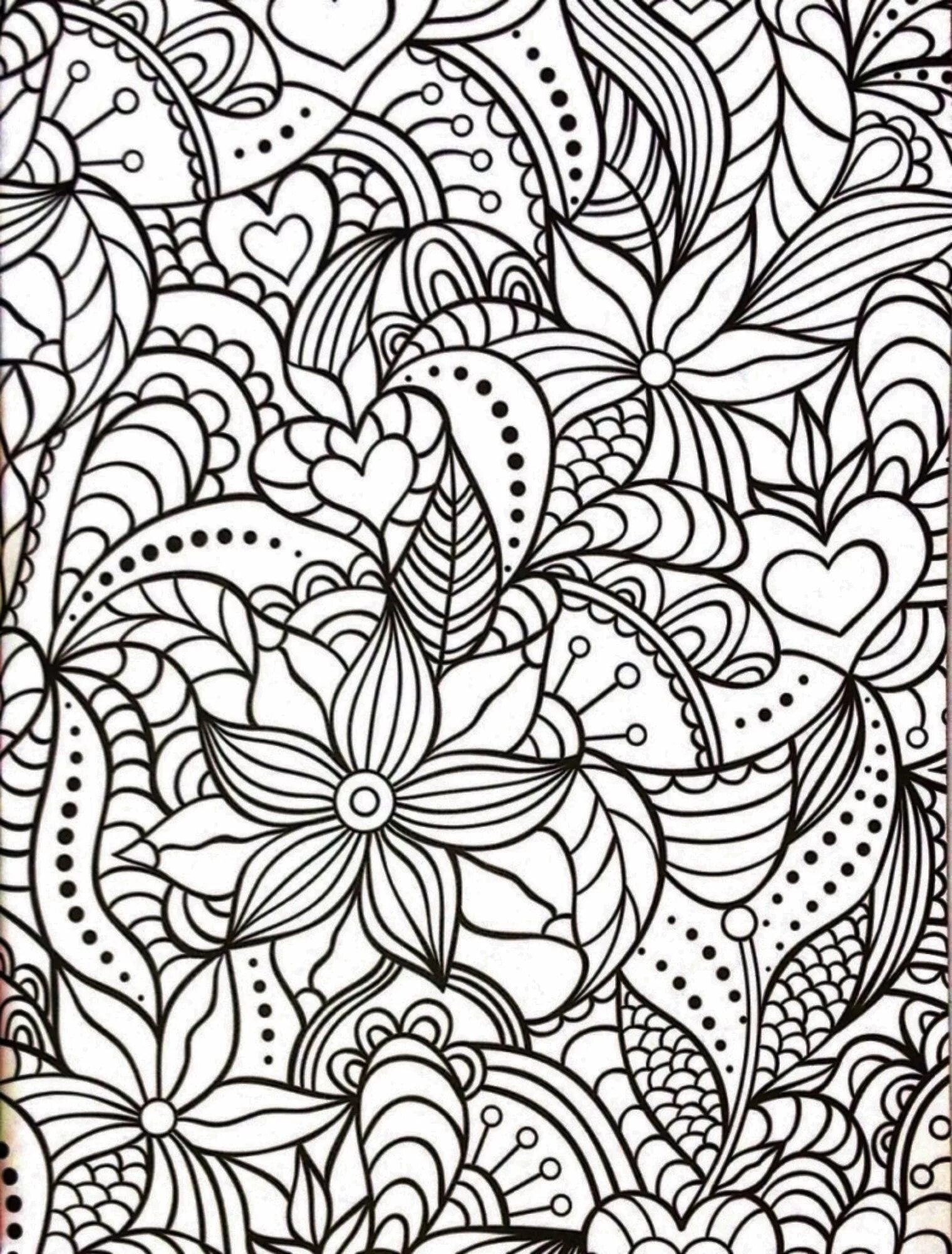 Cozy anti-stress coloring book for adults