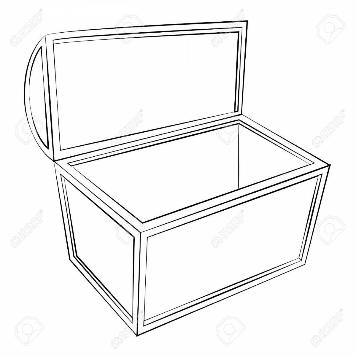 Fascinating jewelry box coloring book for kids
