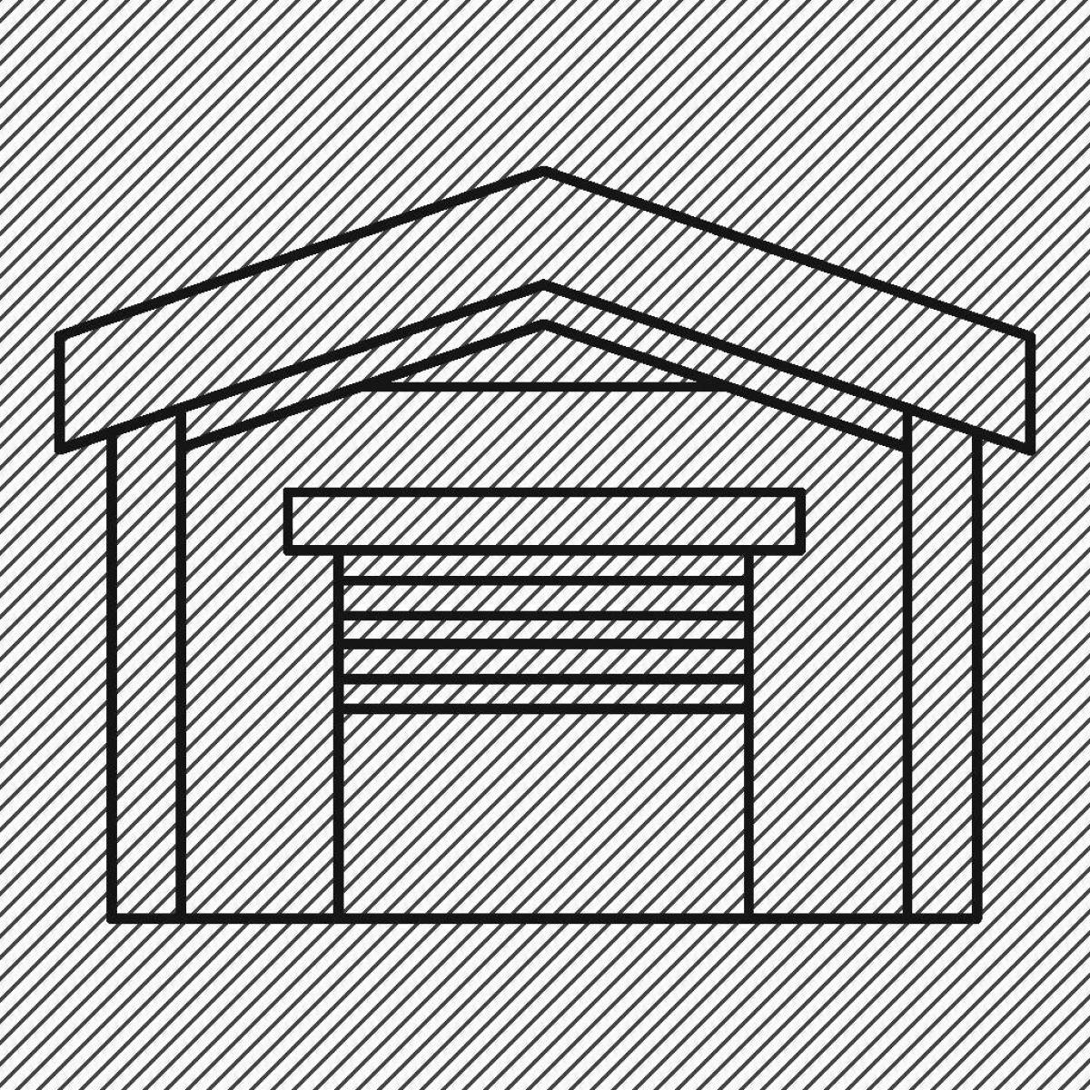 Amazing garage coloring page