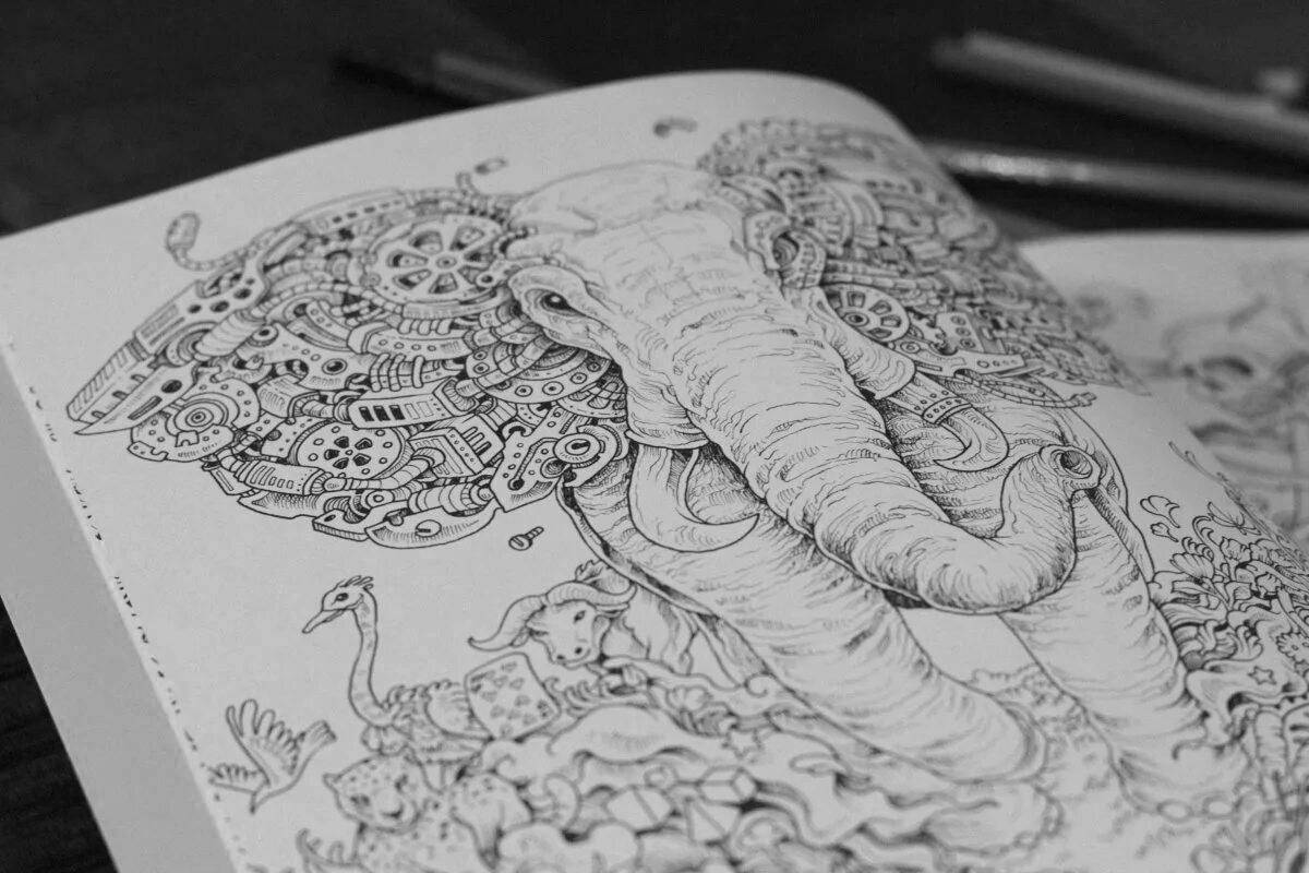 Amazing coloring book drawings