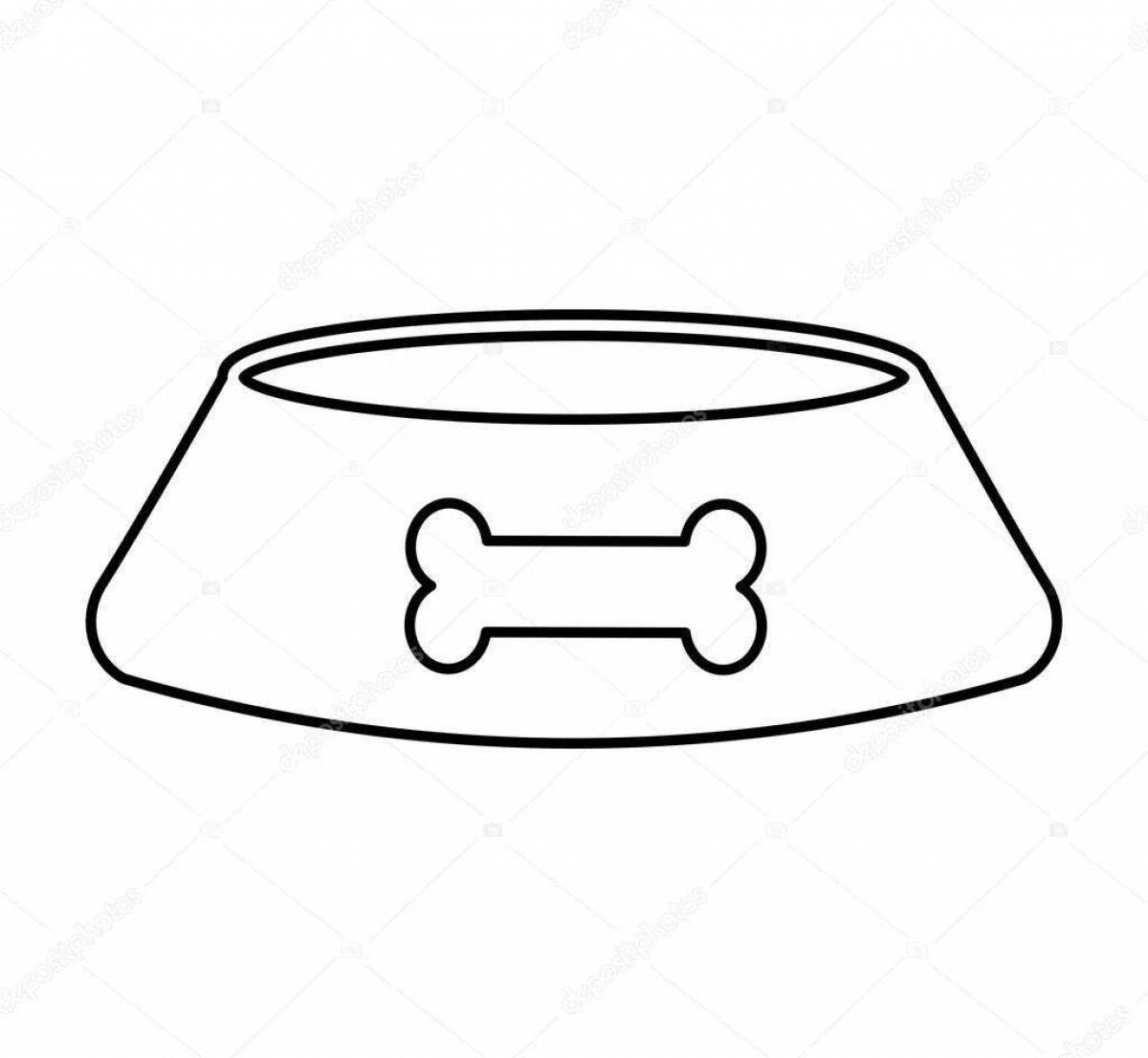 Animated dog food coloring page