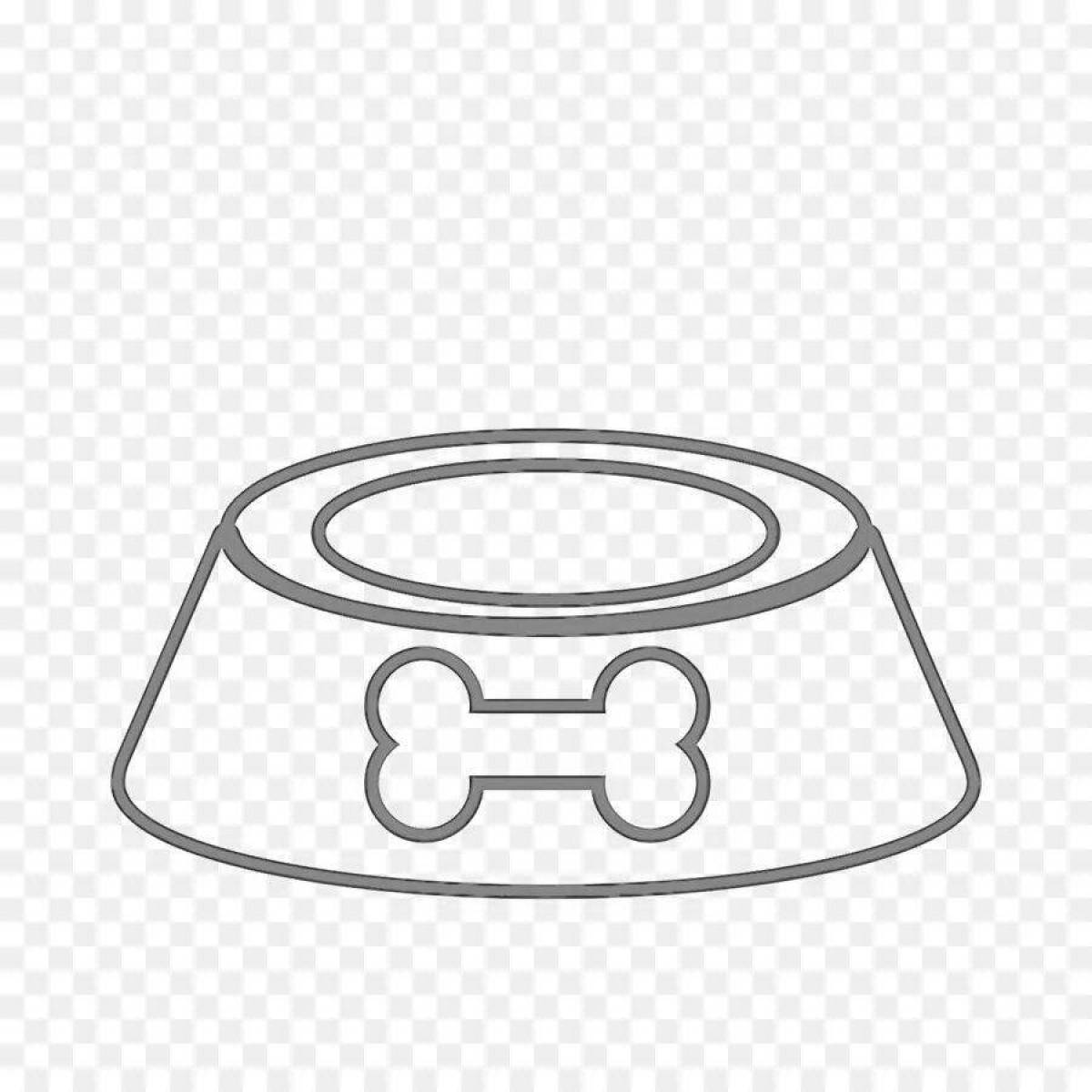 Photo Animated dog food coloring page