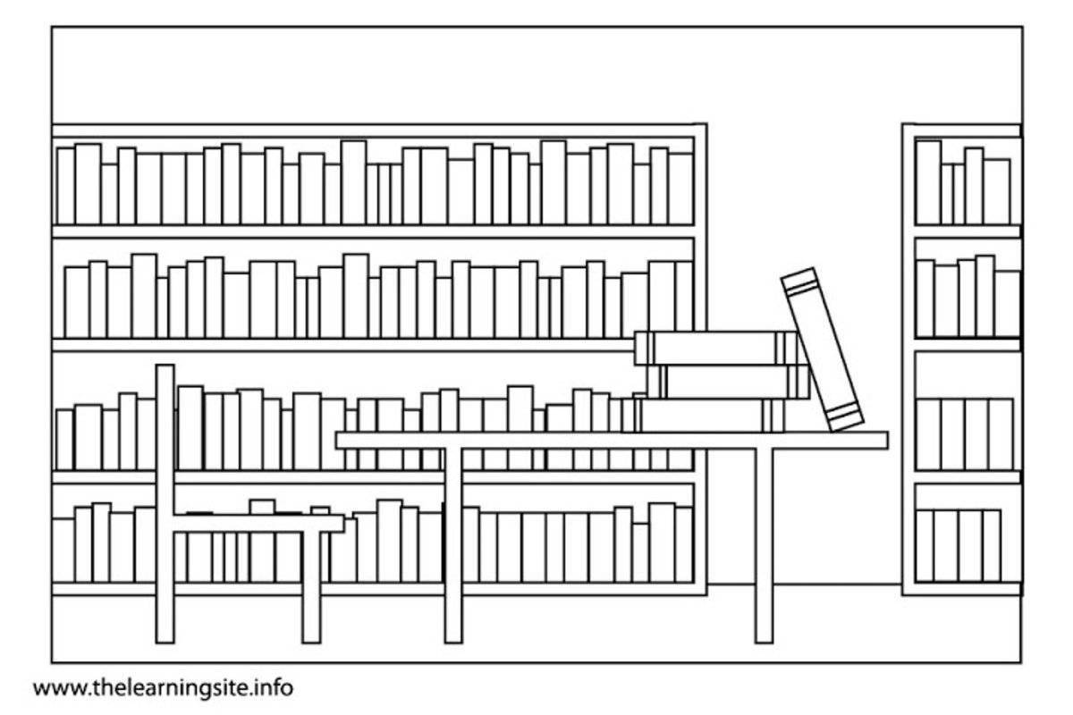 Eminent Library coloring page