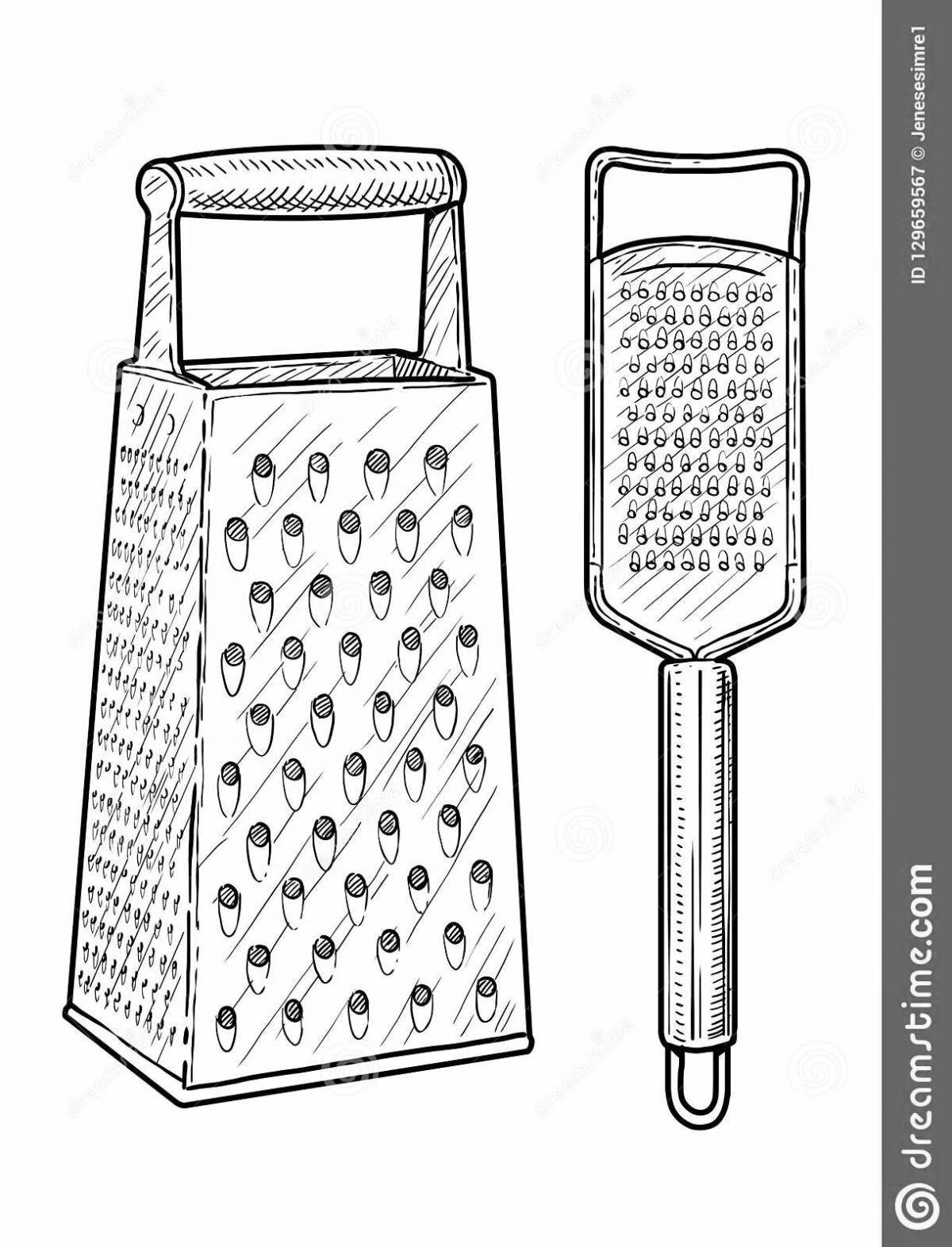 Cheerful Baby Coloring Grater