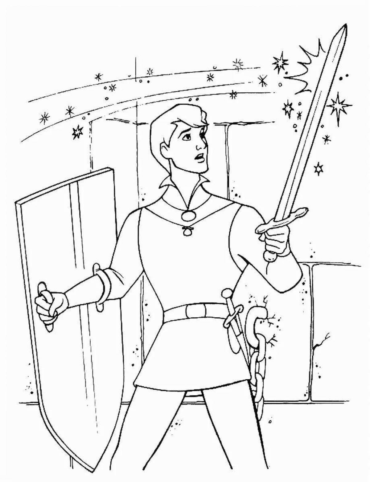 Prince Charming coloring pages for kids