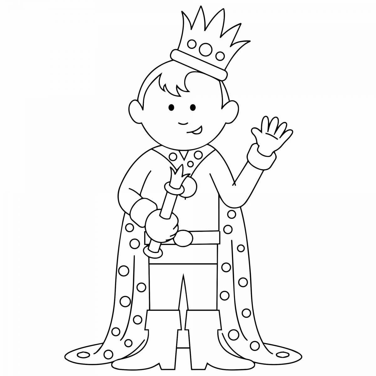 Prince dazzling coloring book for kids