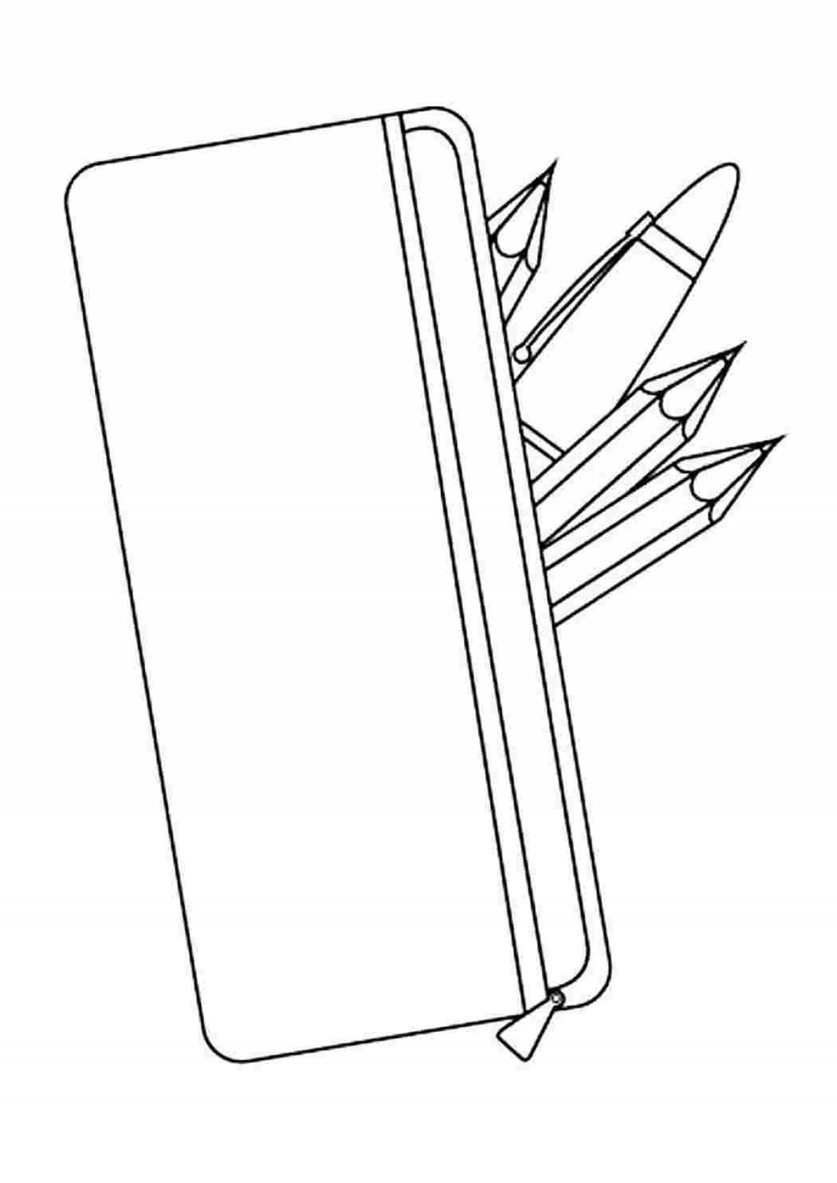 Coloring pencil case for kids