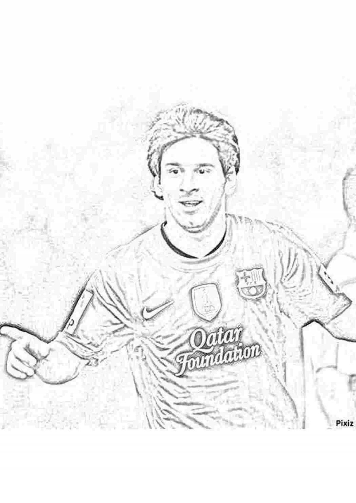 Amazing messi coloring book for kids
