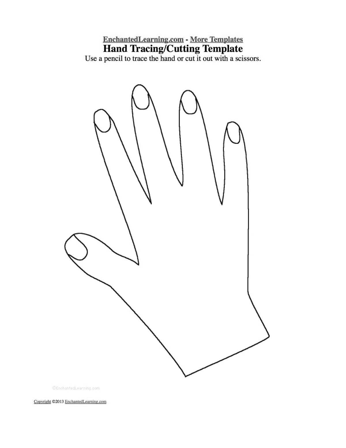 Creative hand manicure page