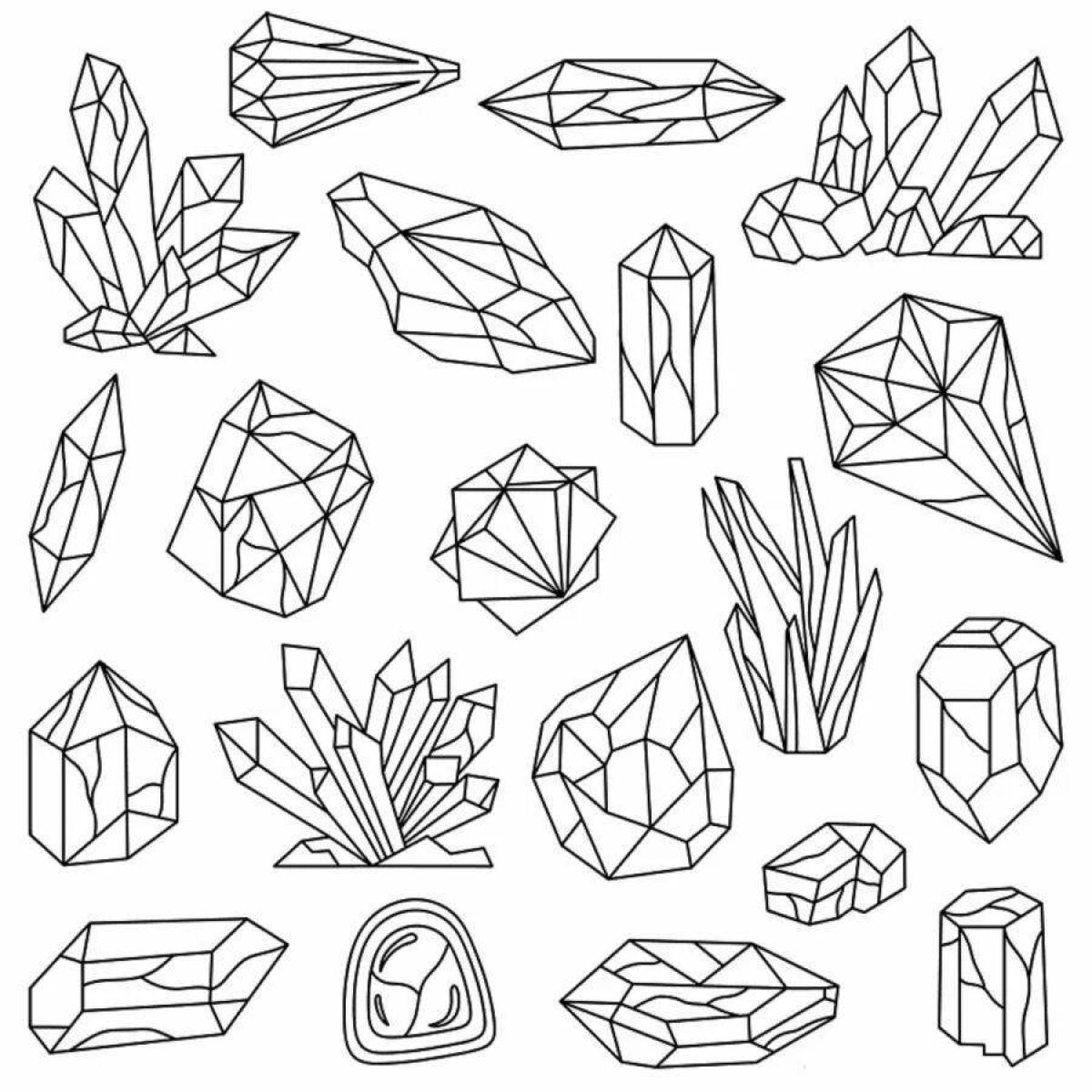 Adorable stone coloring page for kids