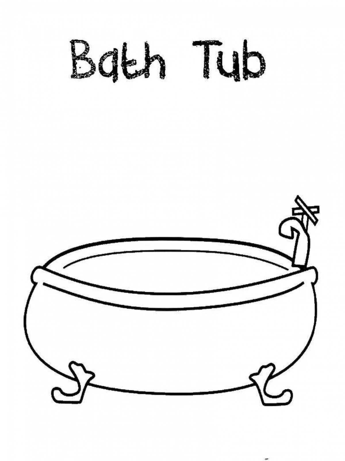 Amazing bath coloring book for kids
