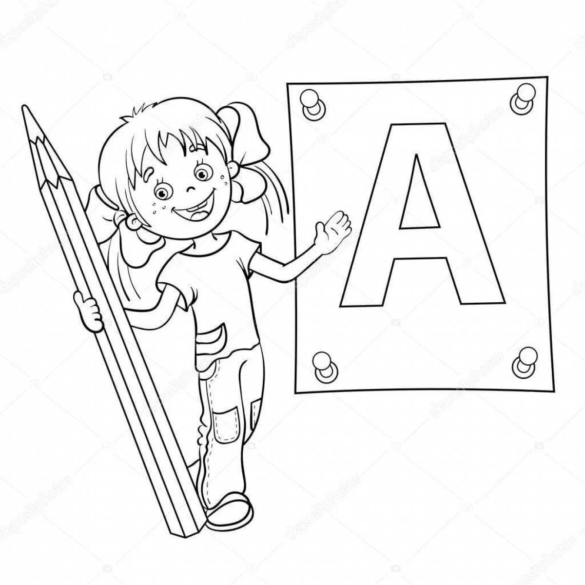 Photo Adorable coloring book for kids