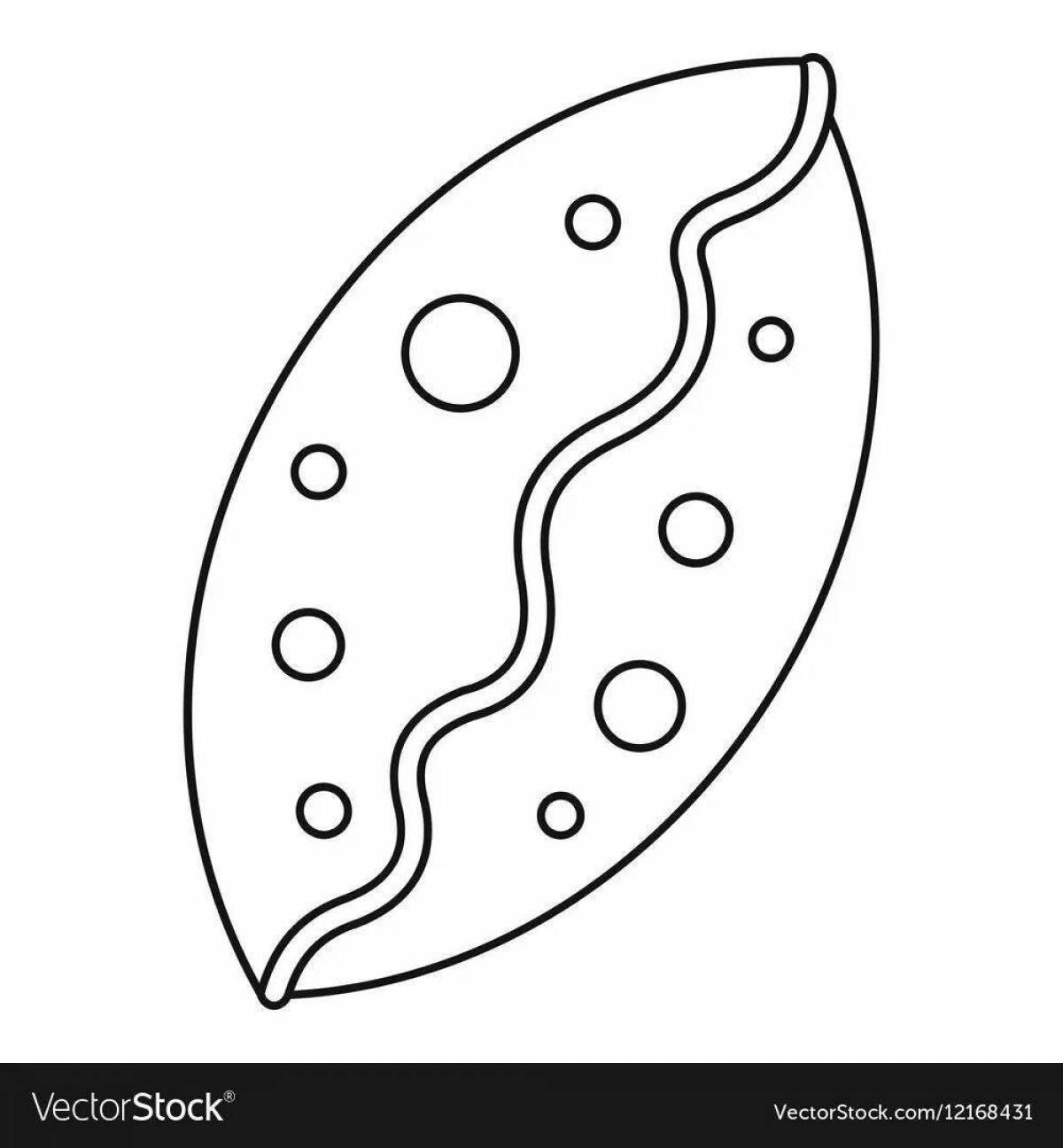 Sparkling Pie Coloring Page for Toddlers