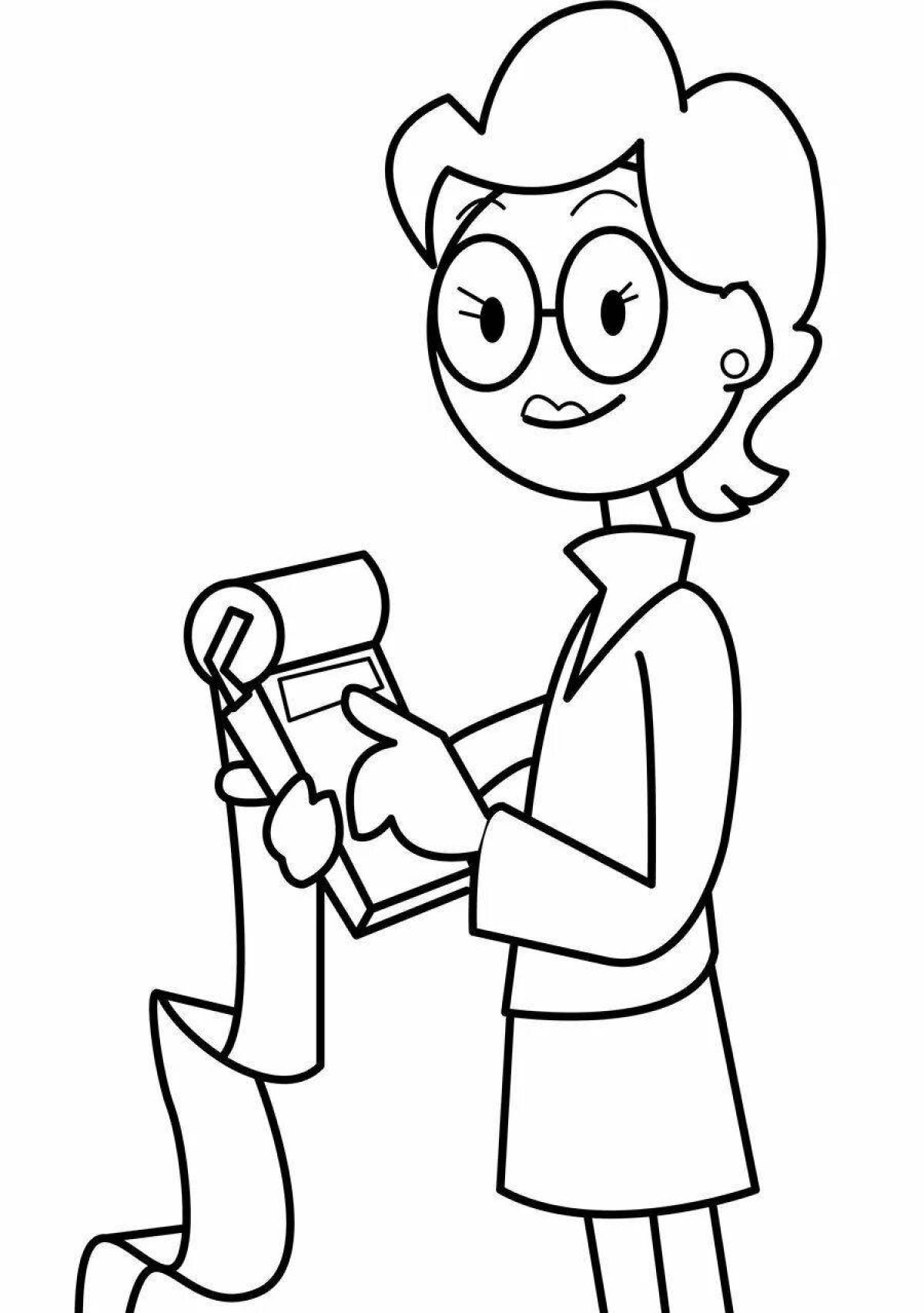 Living accountant coloring book for kids