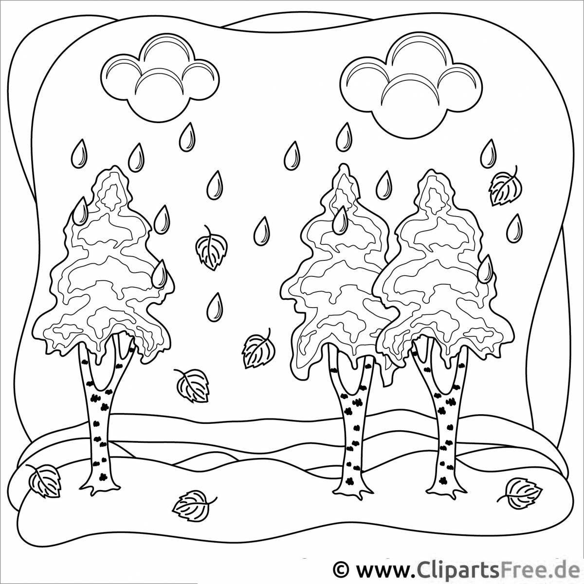Amazing birch coloring book for kids