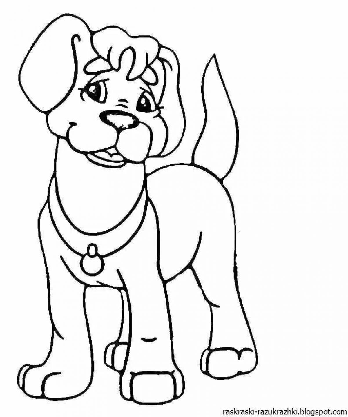 Snuggle dog coloring pages for boys