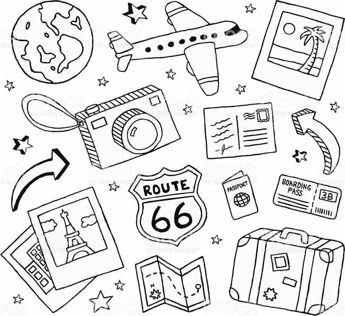 Crazy sticker coloring pages