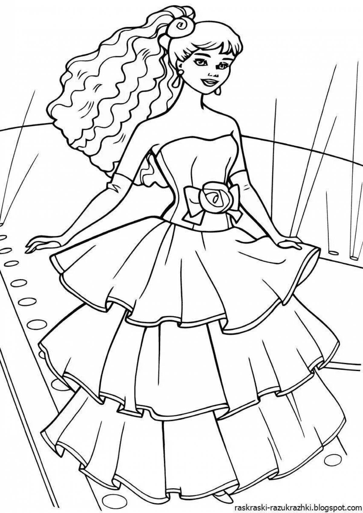 Adorable fashion girls coloring pages