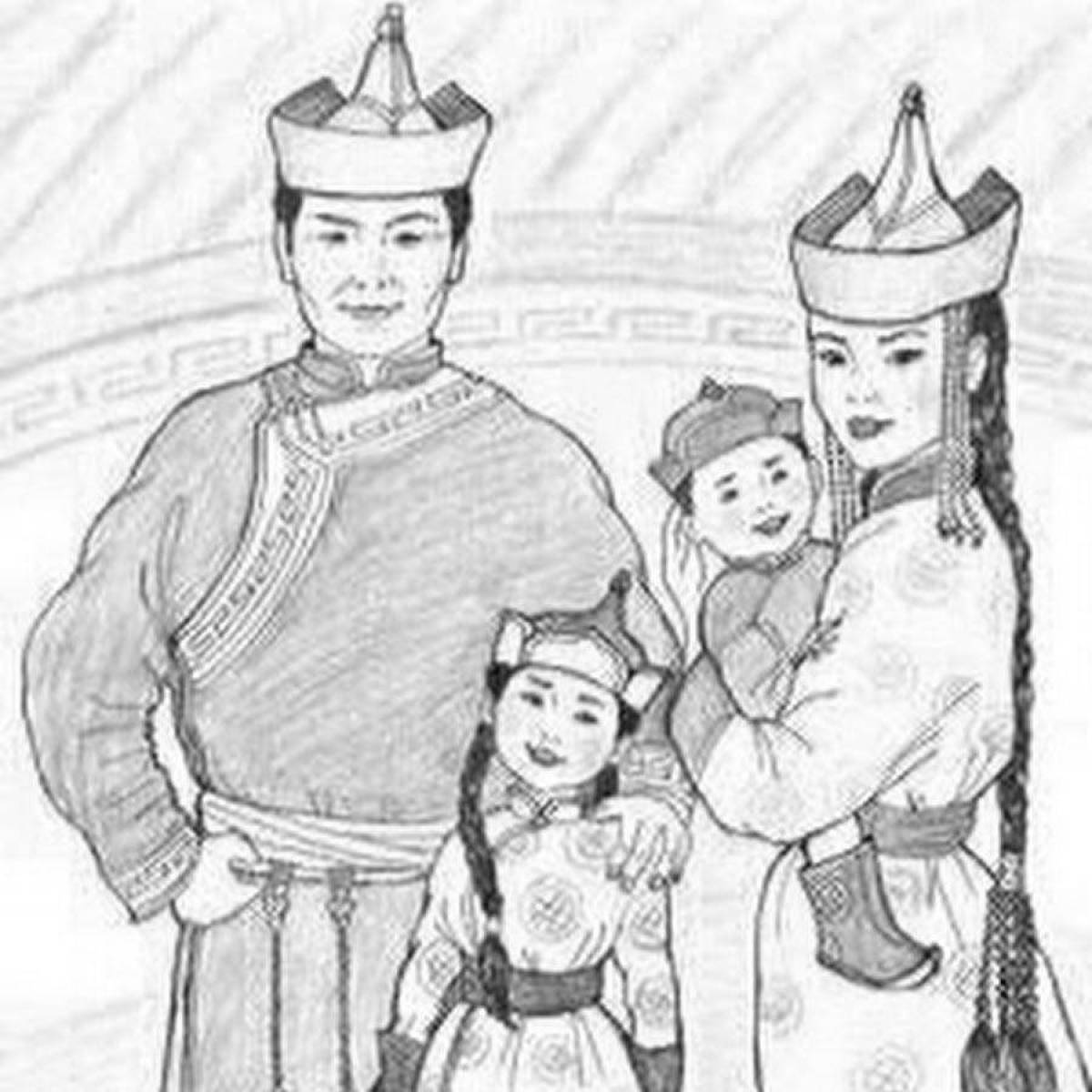 Sagaalgan bright coloring for preschoolers