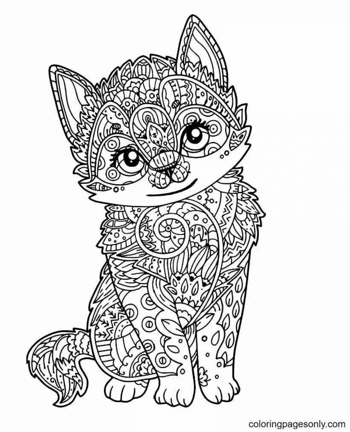 A fun anti-stress coloring book for kids