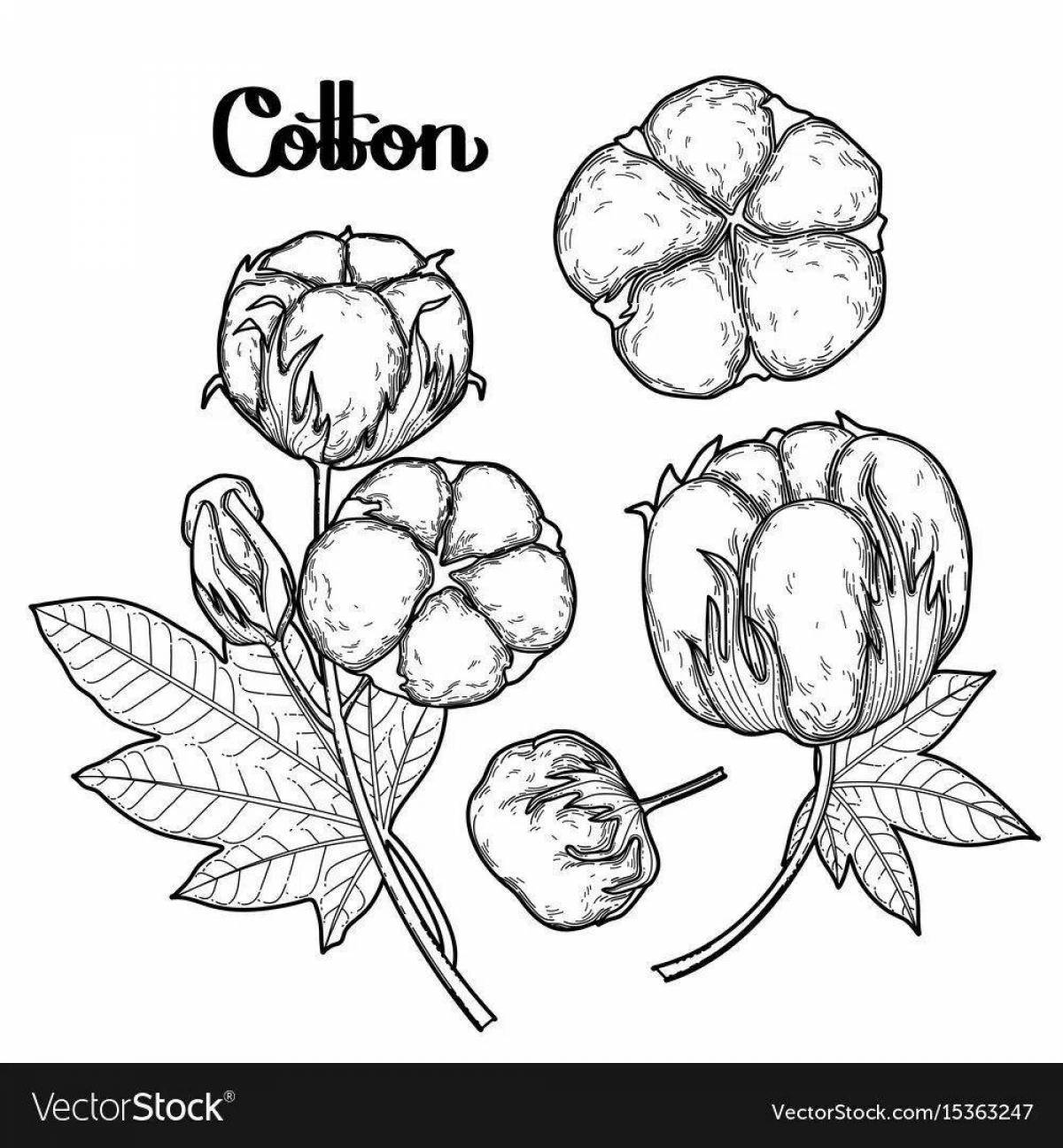 Fun coloring book made of cotton for children