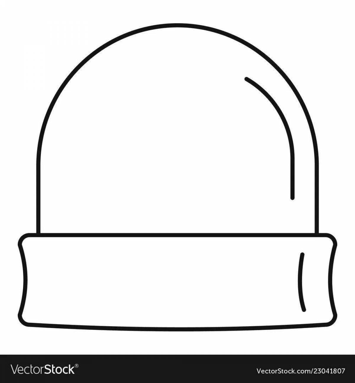 Detailed skullcap coloring pages for kids