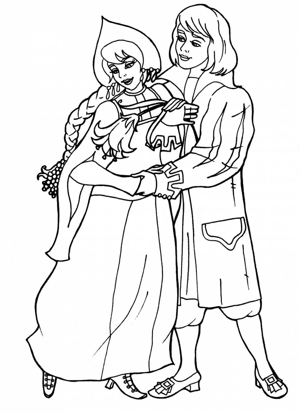 Photo Shiny scarlet flower coloring pages for kids