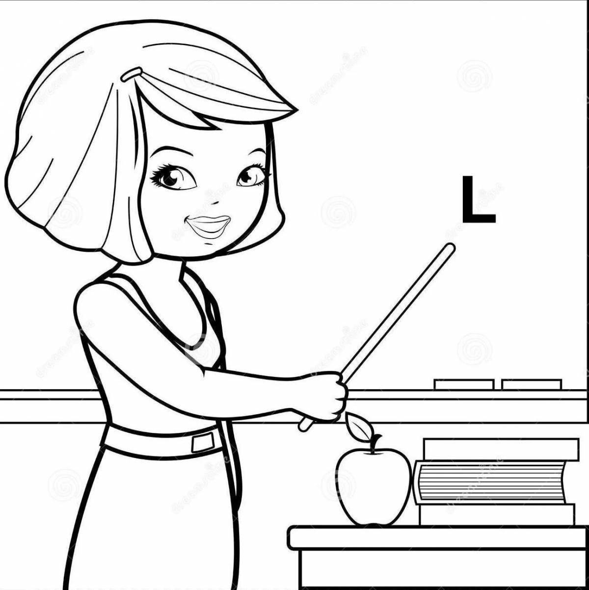 Coloring book smart teacher