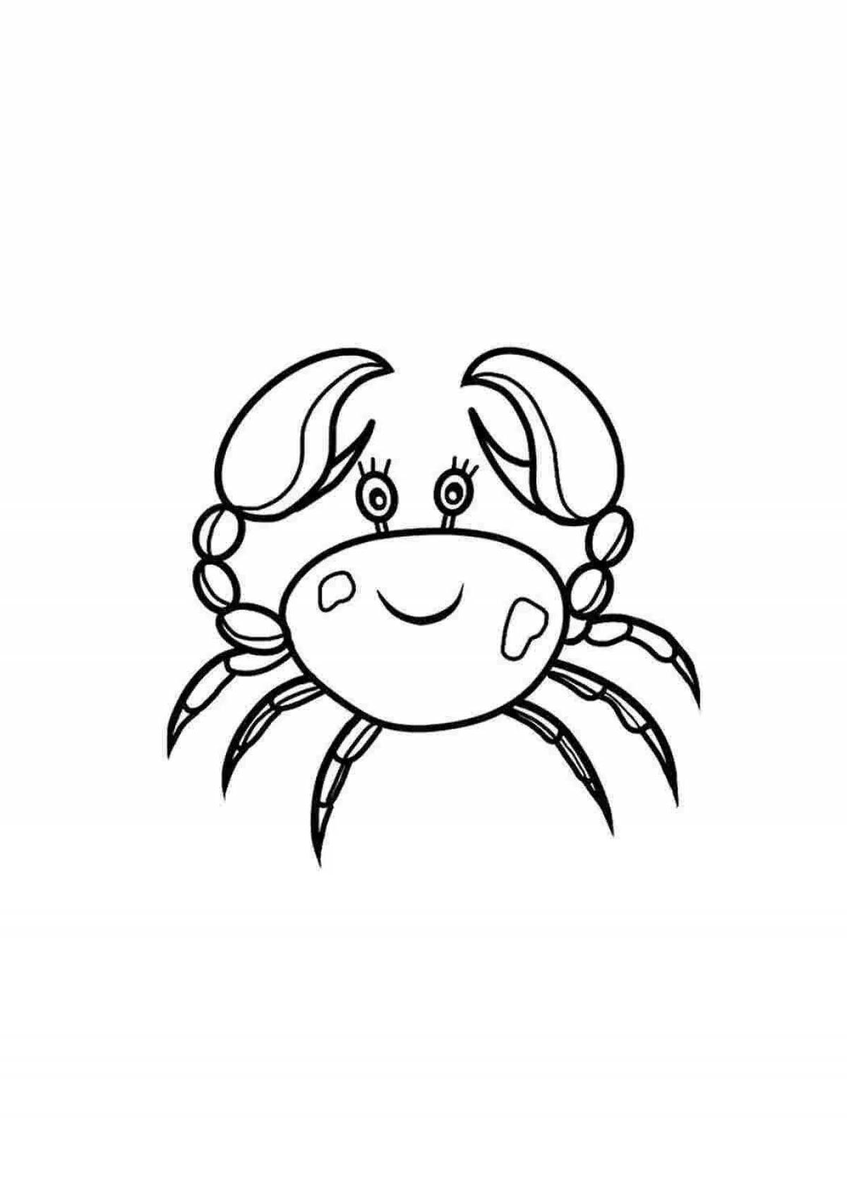 Fun Crab Coloring for Kids