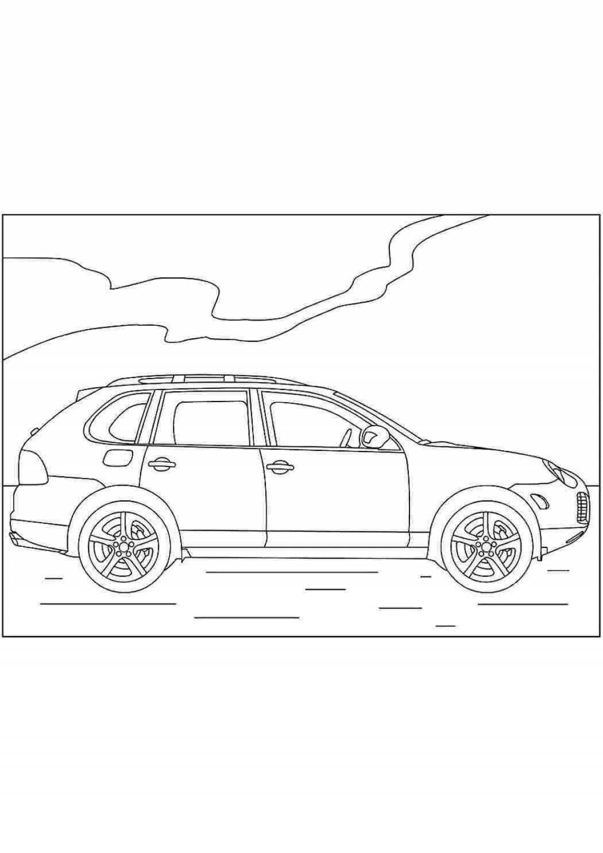 Amazing porsche coloring book for kids