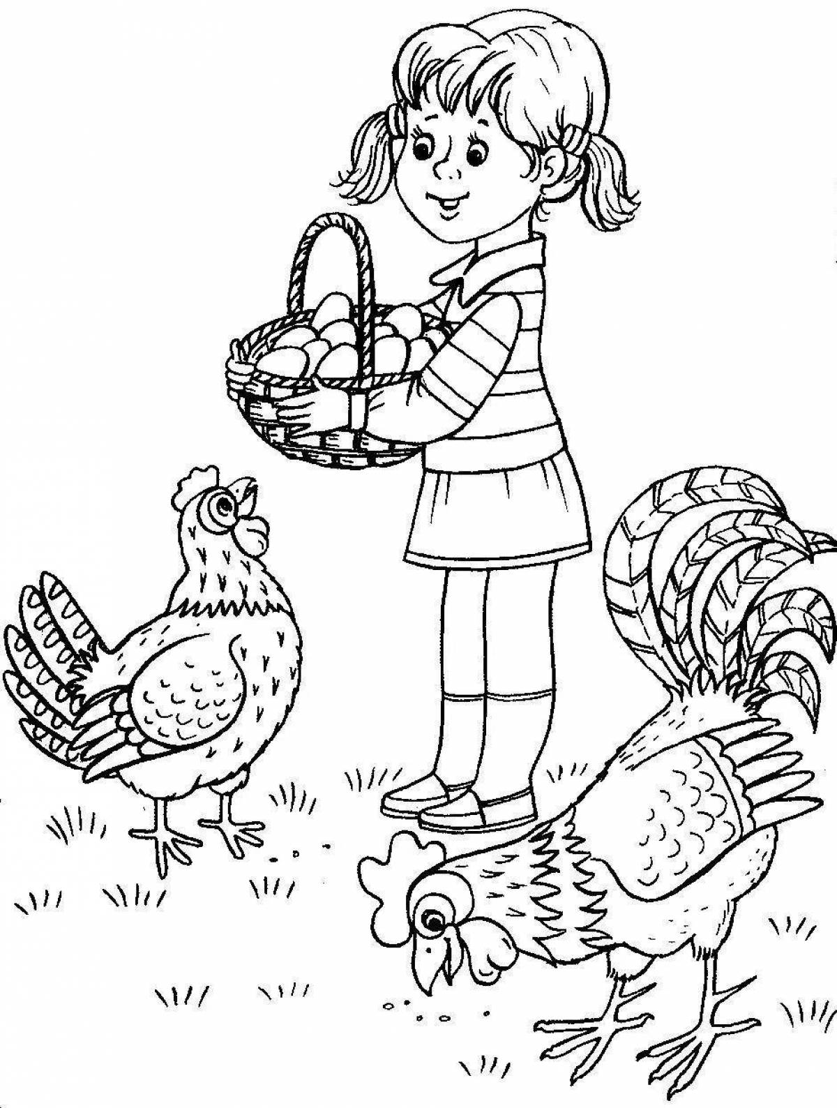 Charming kindness coloring page