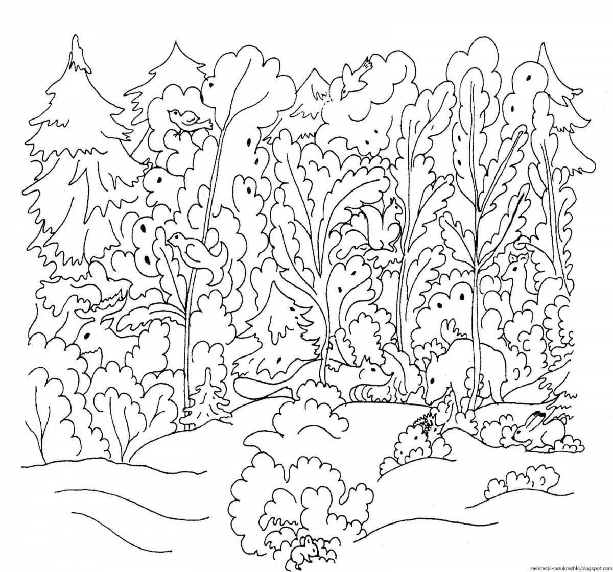 A fun winter plant coloring book for kids