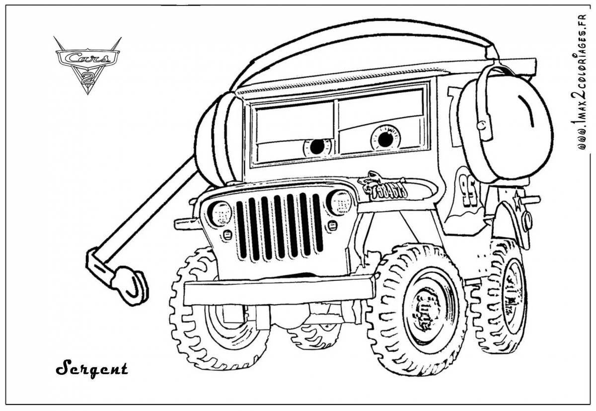 Alluring cars coloring pages for boys