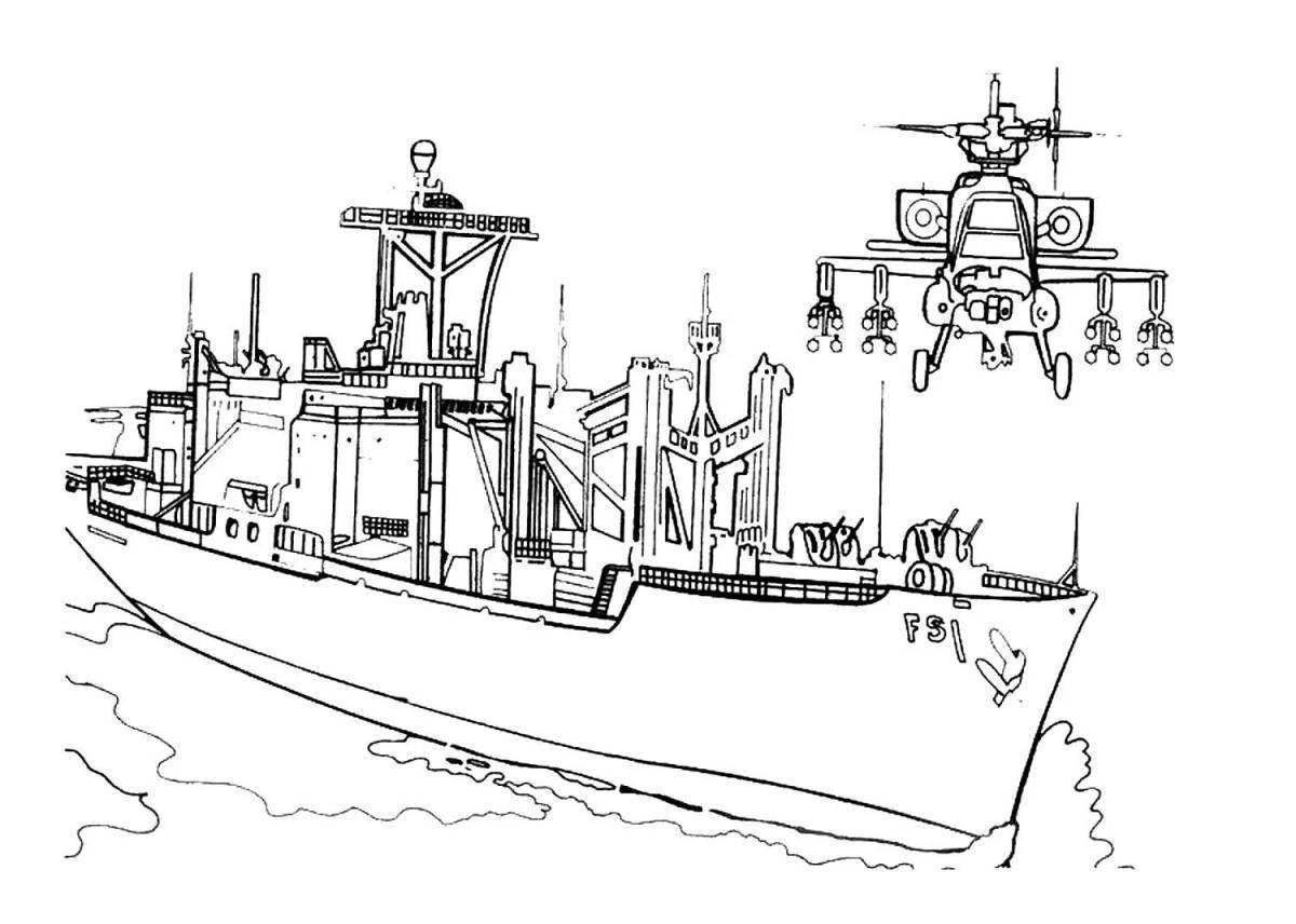 Картинки раскраски корабль для детей распечатать
