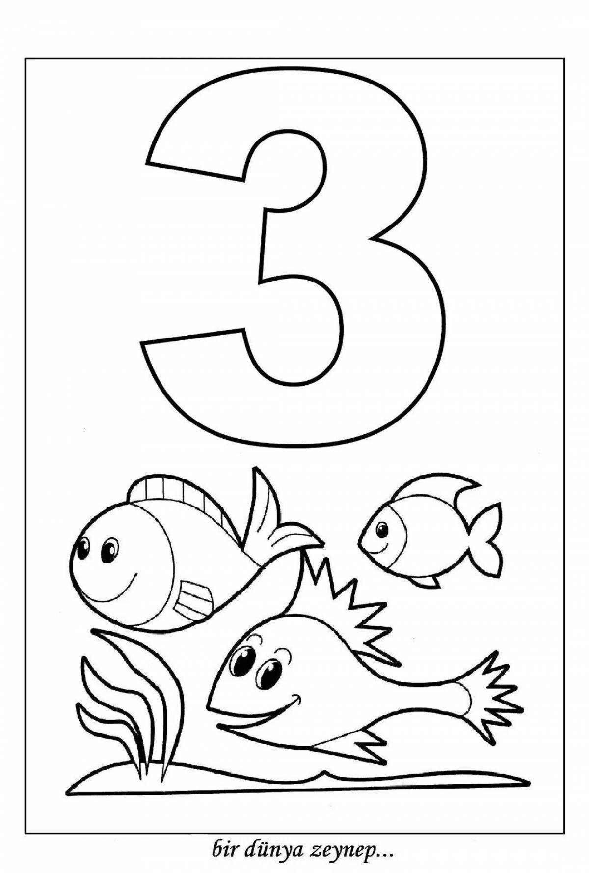 Color explosion number 2 preschool coloring book