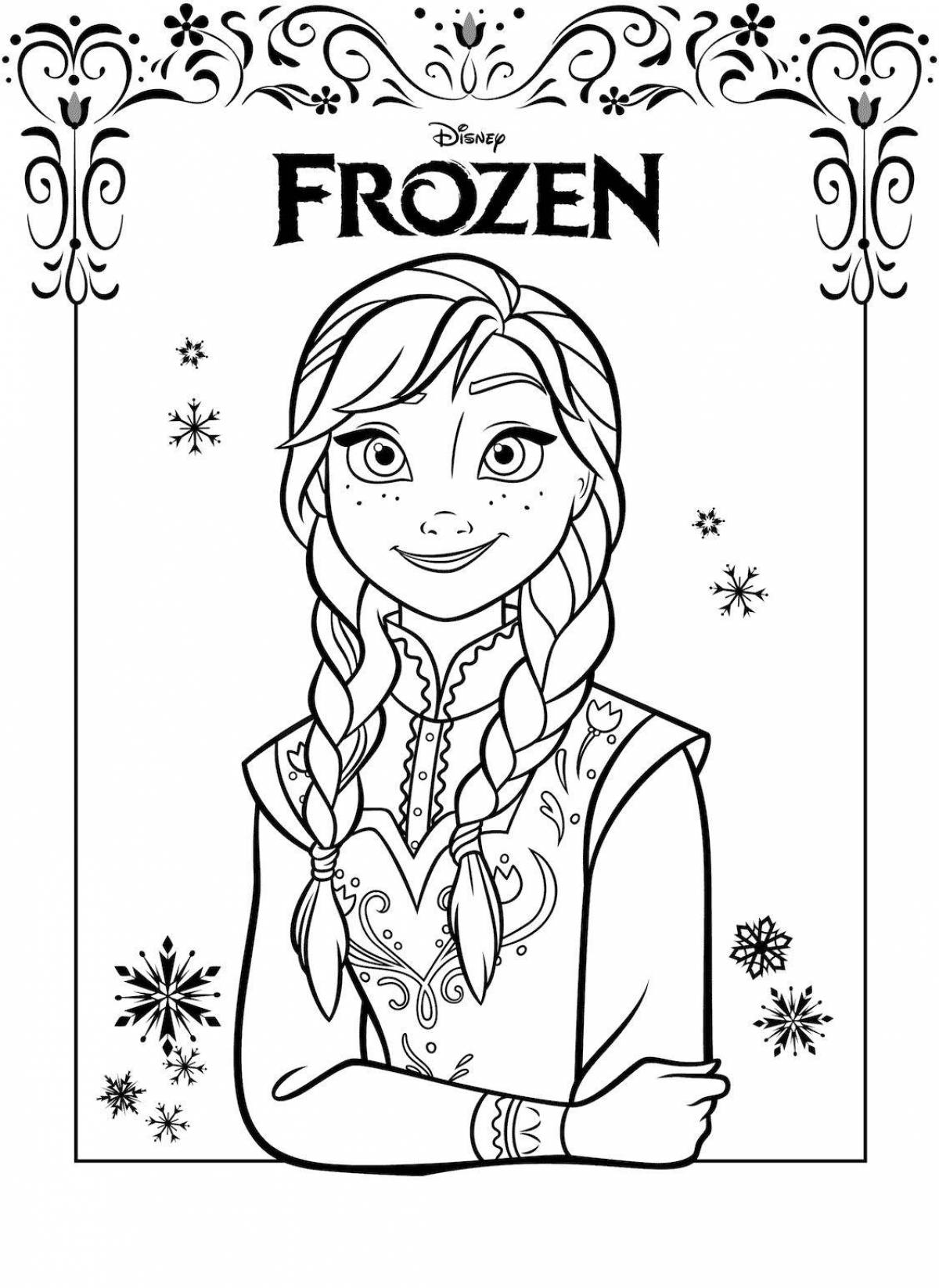 Anna's playful coloring for children