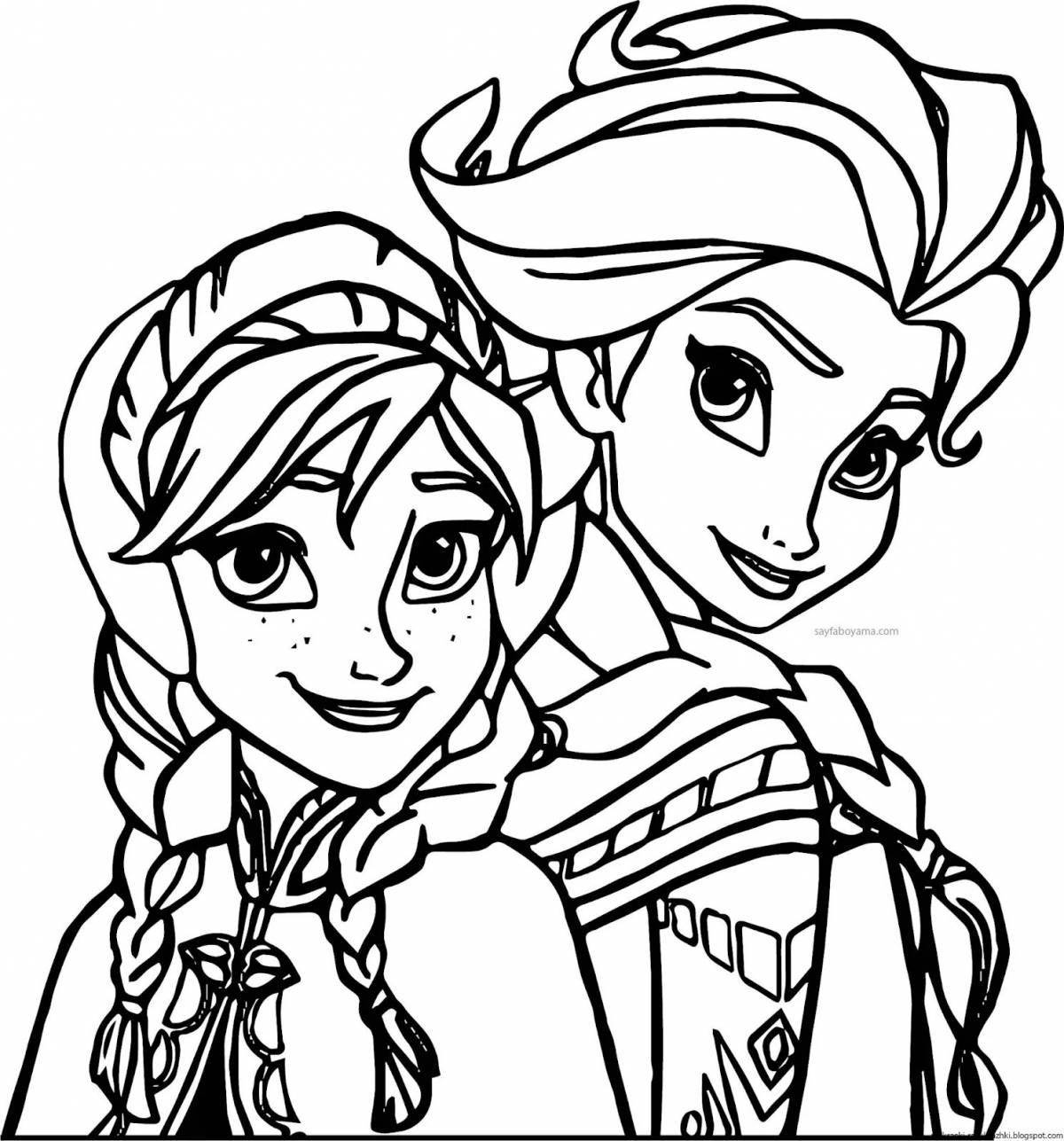 Anna's magic coloring book for kids