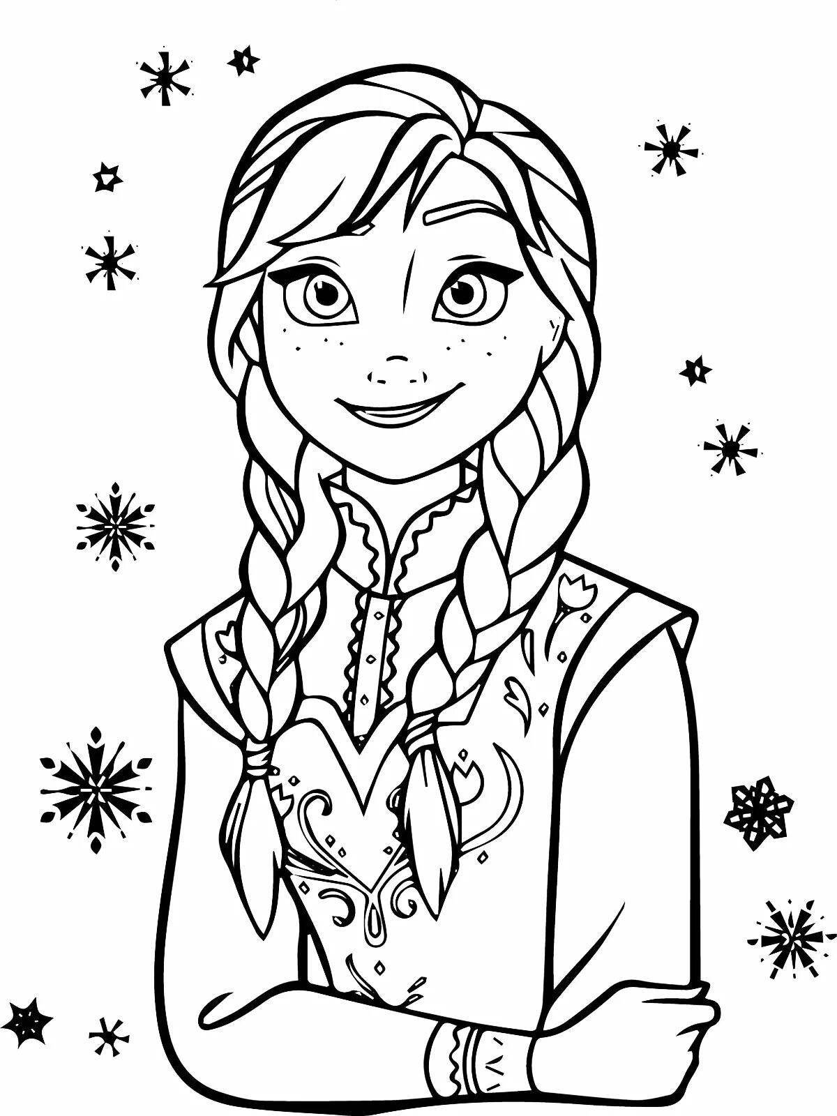 Anna's funny coloring book for kids