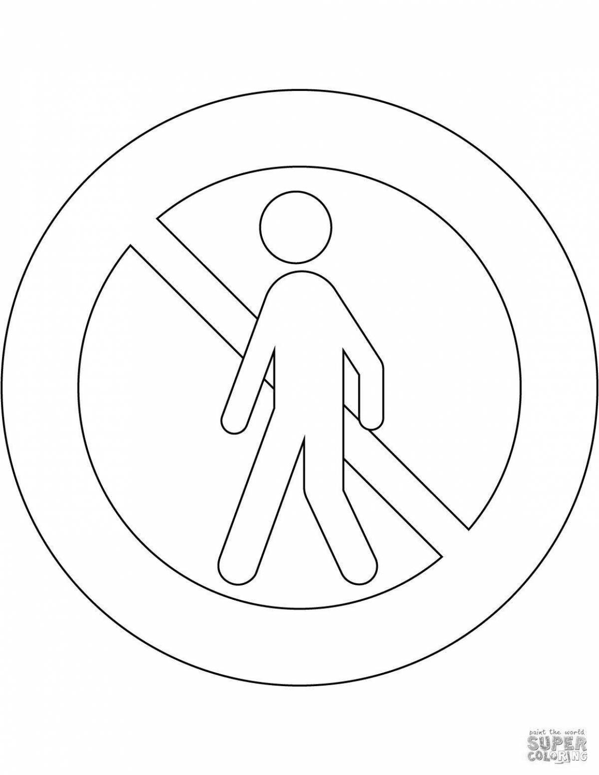 Luminous traffic sign for pedestrians