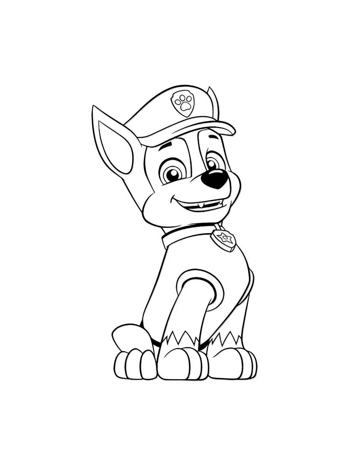Coloring page funny racer for kids