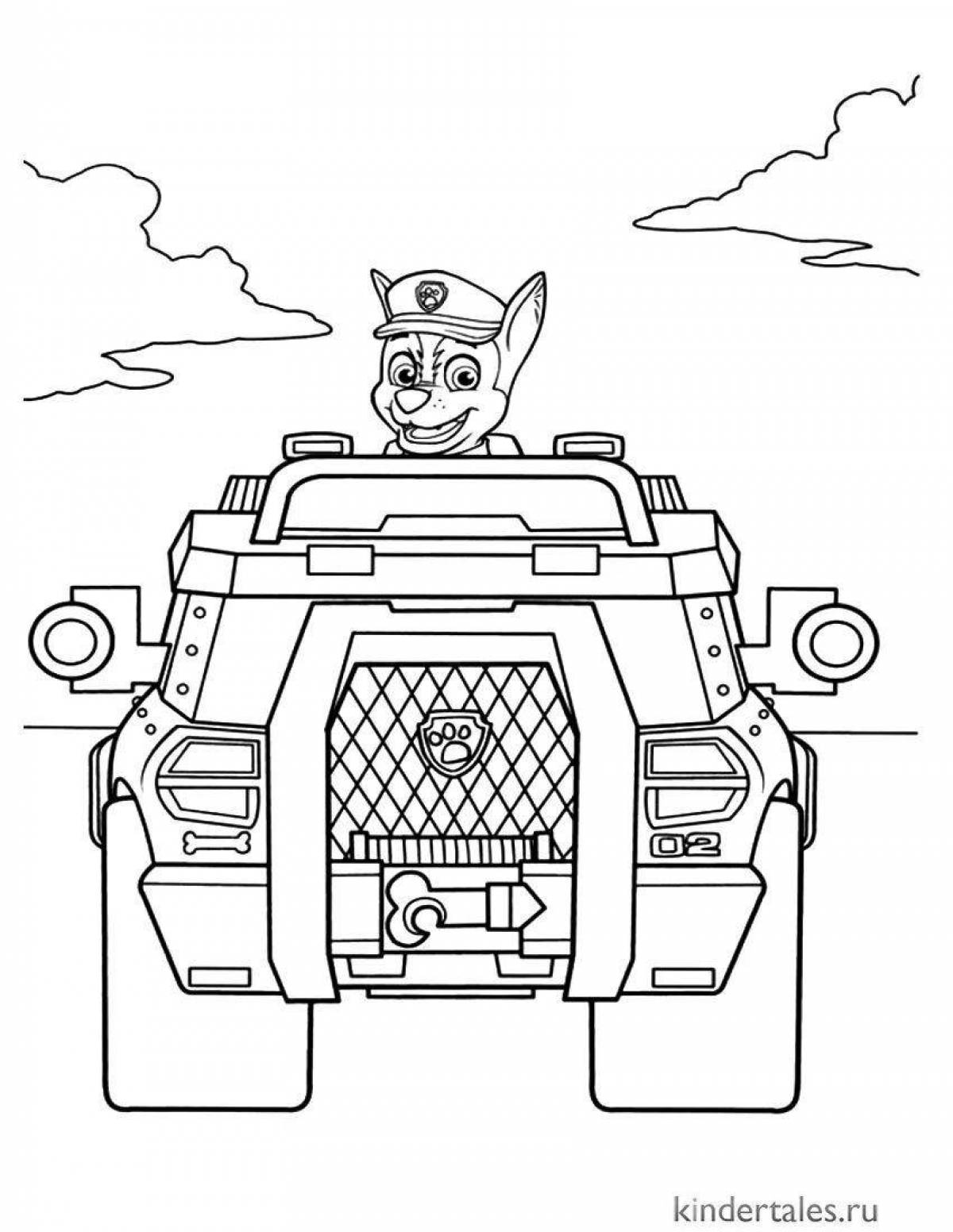 Dynamic racer coloring page for kids