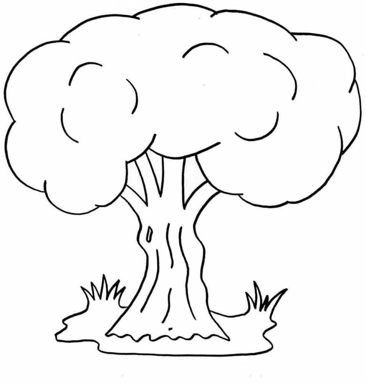 Fun tree drawing for kids