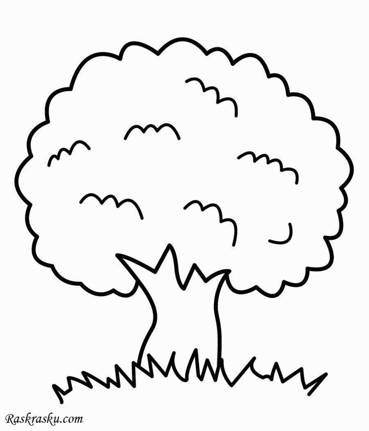 Рисунок дерево для детей #9