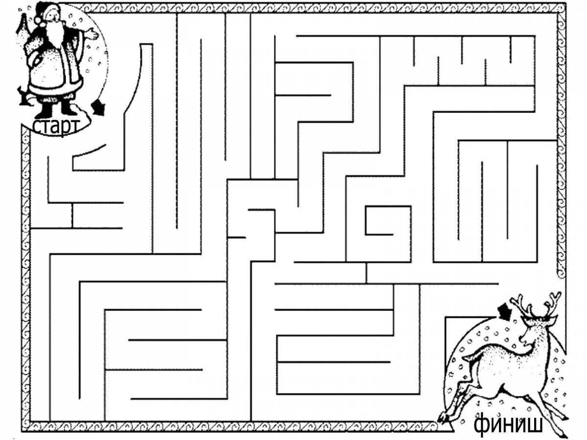 Outstanding maze coloring book for 10 year olds