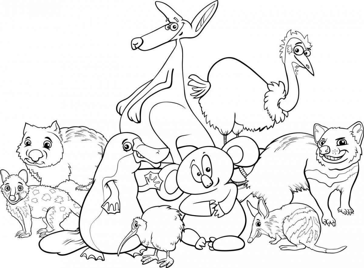Amazing Australian animal coloring pages for kids