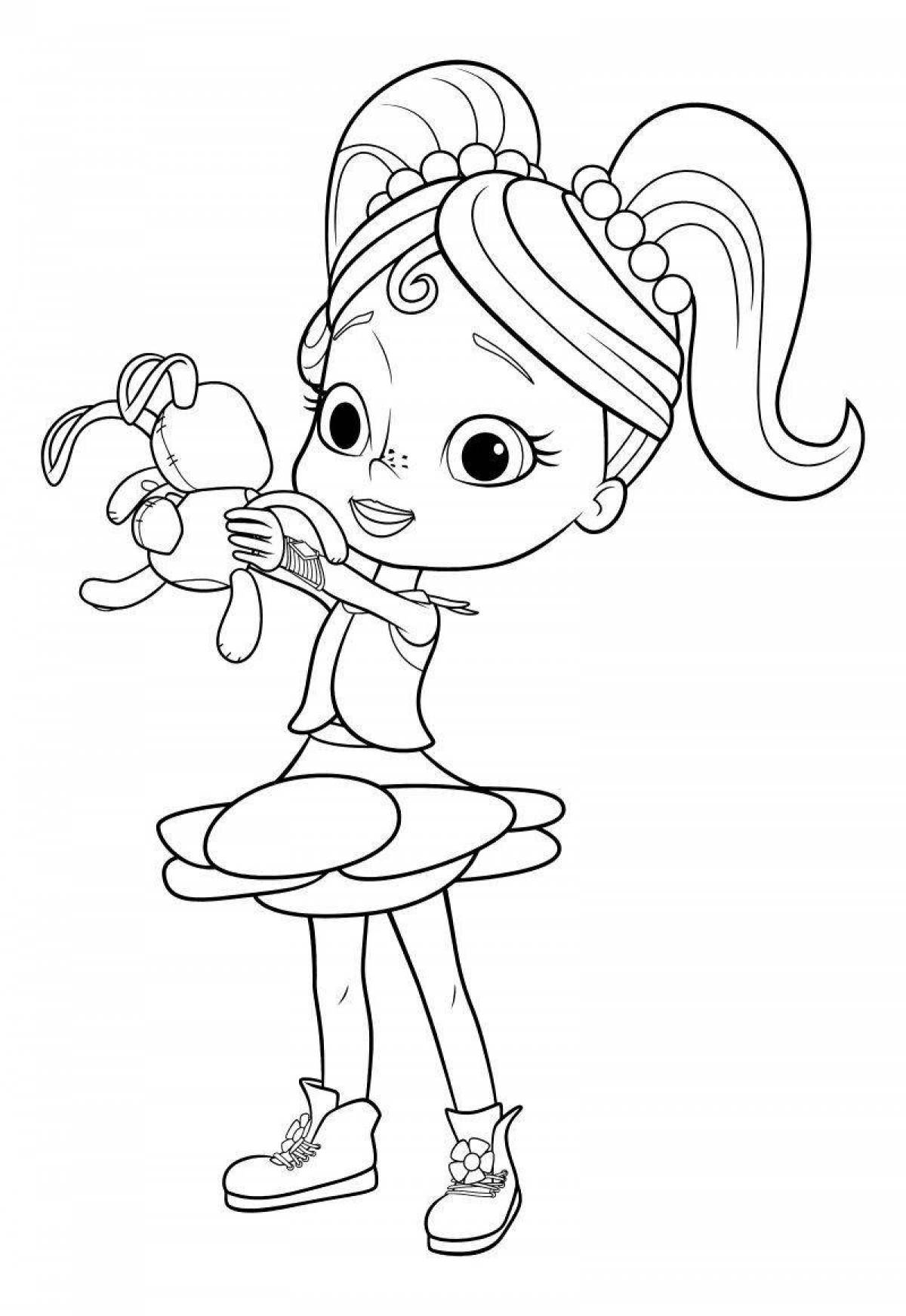 Colorful fairy coloring pages for kids