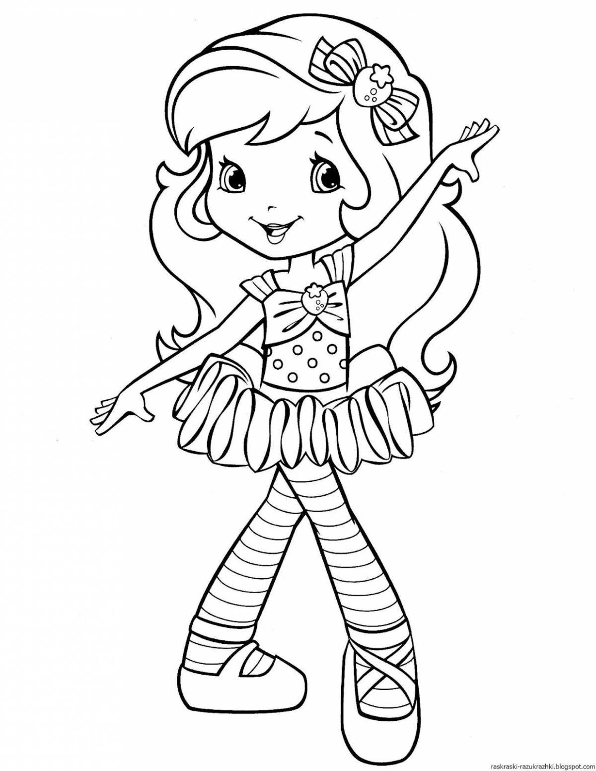 Cute fairy coloring pages for kids